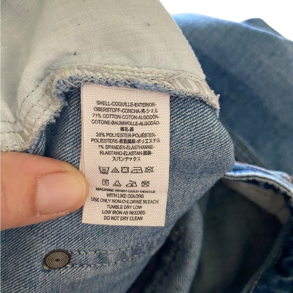 Free People Braided belt denim button fly shorts - Picture 8 of 9